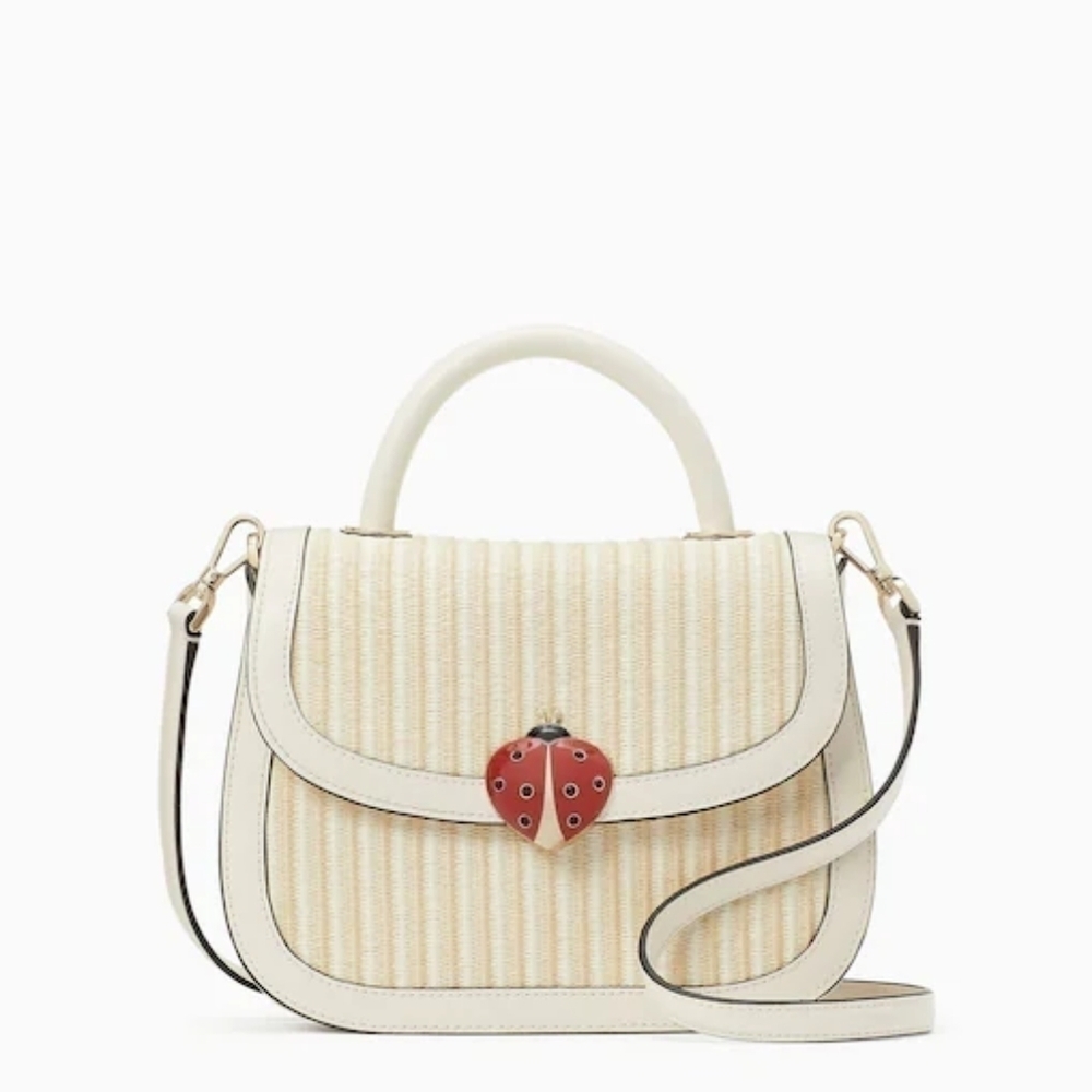 New Kate Spade Puffy Top Handle Ladybug Crossbody